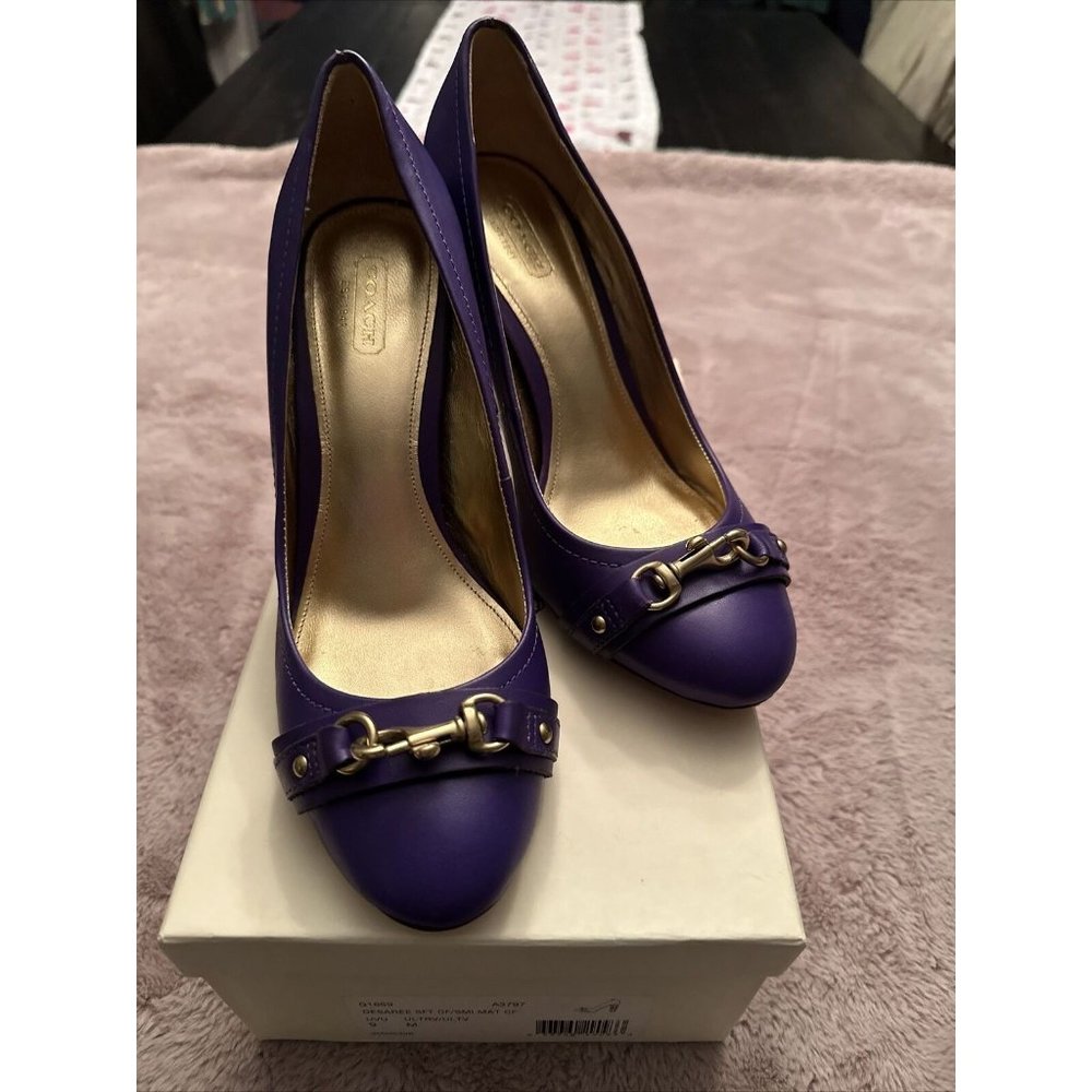 Coach Desaree Soft CF/SMI Mat CF Size 9 Ultraviolet
